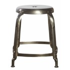 Housedoctor Stool in metal, gray, Ø36x45cm