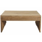 Housedoctor mesa de centro de madera de teca, marrón, 82x70x35cm