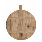 HK-living Teak cutting board, brown, Ø50cm