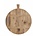 HK-living Teak skærebræt, brun, Ø50cm