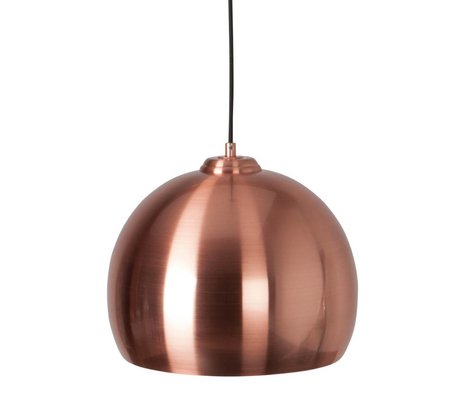 Zuiver Hanging lamp Big Glow copper metal Ø27x21cm