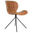 Zuiver silla de comedor OMG LL cuero sintético marrón 51x56x80cm