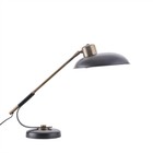 Housedoctor Lampe de table Art déco en laiton noir Ø28,5x50cm métallique