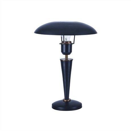 Housedoctor Table Lamp Opal black brass metal 34cm