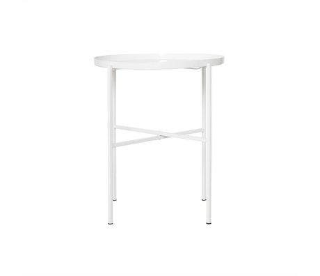 Housedoctor Table All white metal Ø45x55cm