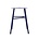 Housedoctor Stool K Stool black leather steel 48x35x35cm