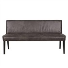 BePureHome Banco Rodeo 83x156x61cm de cuero negro