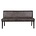 BePureHome Banco Rodeo 83x156x61cm de cuero negro