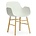 Normann Copenhagen Stuhl mit Armlehnen Form in weiß aus Eichenholz und Kunststoff 79,8x56x52cm