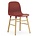 Normann Copenhagen Stuhl Form in rot Eichenholz und Kunststoff 78x48x52cm