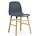 Normann Copenhagen Stuhl Form in blau aus Eichenholz und Kunststoff 78x48x52cm