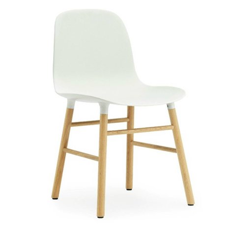 Normann Copenhagen Sedia di plastica stampo quercia bianca 78x48x52cm