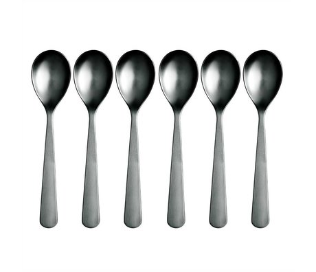 Normann Copenhagen Cucchiaio Normann posate in acciaio inox set di 6 cucchiaini