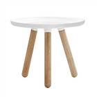 Normann Copenhagen Tablo bord hvid plast asketræ Ø50cm