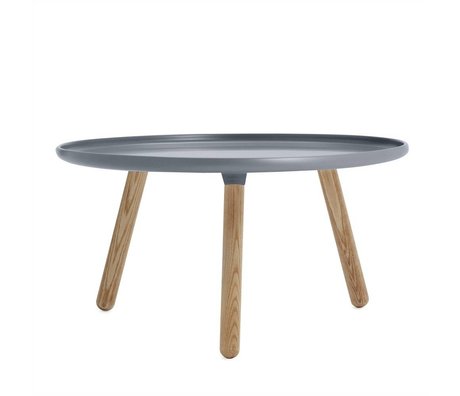 Normann Copenhagen Tisch Tablo grau aus Eschenholz und Kunststoff ø78cm