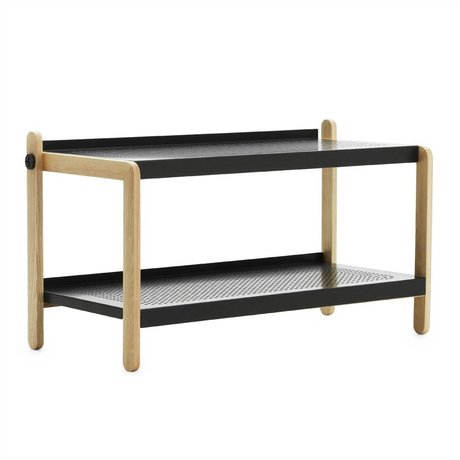 Normann Copenhagen Schuhschrank Sko in grau aus Stahl und Eschenholz 42x76x34cm