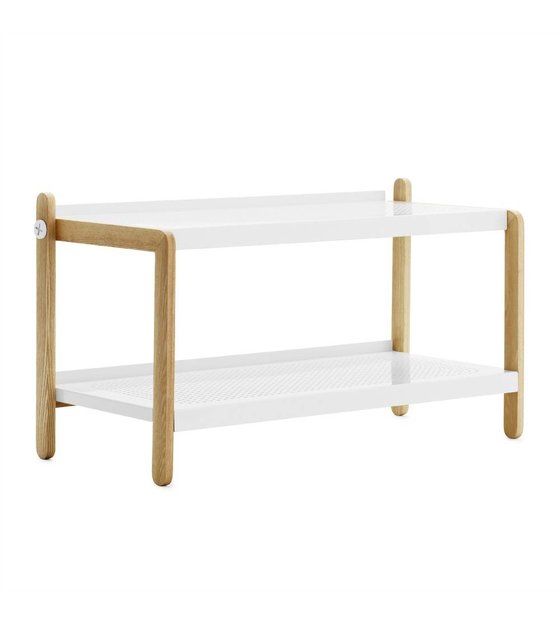 Normann Copenhagen Shoe Cabinet Sko White Steel Ash 42x76x34cm