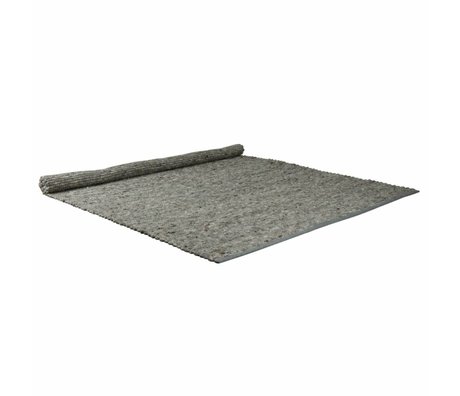 Zuiver Wollteppich mit Sisal Anteil Pure hellgrau 160x230cm