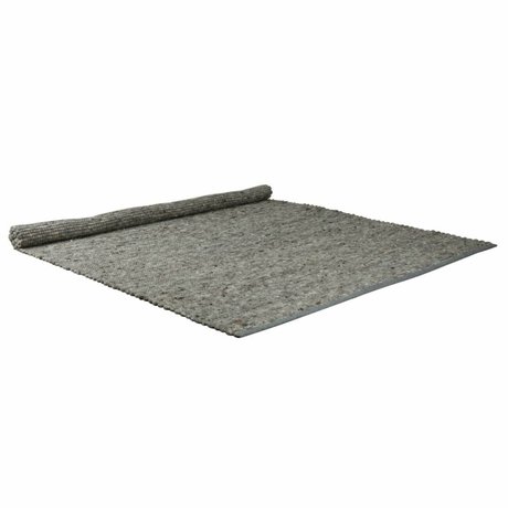 Zuiver Wollteppich mit Sisal Anteil Pure hellgrau 160x230cm