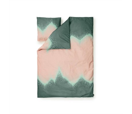 Normann Copenhagen Bedcover Sprinkle green Baumwollbe 140x200cm