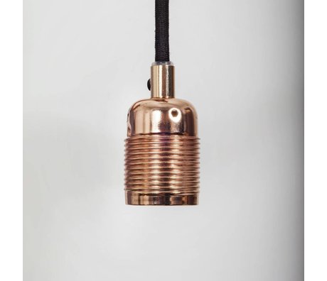 Frama Shop Electra cadena con la versión E27 cobre Ø4x7,2cm de metal negro