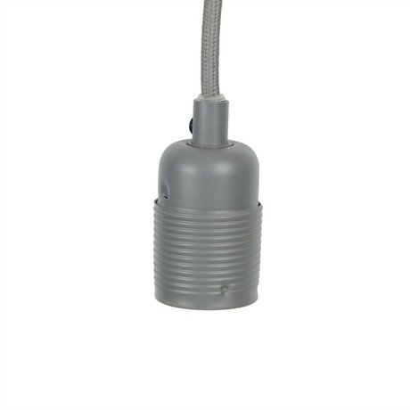 Frama Shop Lampen Aufhängung Electra mit E27 Fassung aus Metall in grau Metall  Ø4x7,2cm