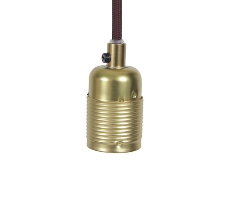 Frama Shop Chaîne Electra avec la version e27Gold Brass bordeaux Ø4x7,2cm métallique