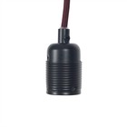 Frama Shop Lampen Aufhängung Electra mit E27 Fassung aus Metall in matt schwarz und bordeaux rot Ø4x7,2cm
