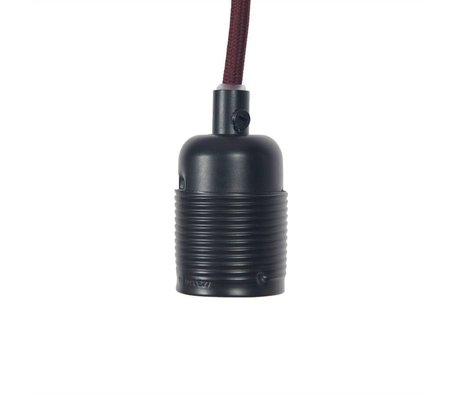 Frama Shop Chaîne Electra avec E27 mat noir bordeaux Ø4x7,2cm métallique