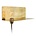 Frama Shop Applique 90 ° mur d'or en laiton en laiton 15x40x15cm