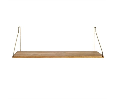 Frama Shop Bookshelf Oro Ottone Ottone quercia 60x20cm