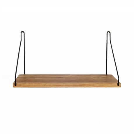 Frama Shop Bücherregal Eichenholz schwarz Stahl 40x20cm