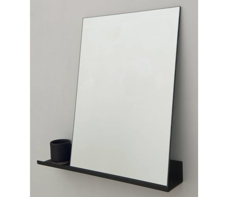 Frama Shop Mirror Hylde sort aluminium 50x50cm