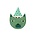 OYOY Accessories for Wall Buster Cat blue green ceramic 20x27c