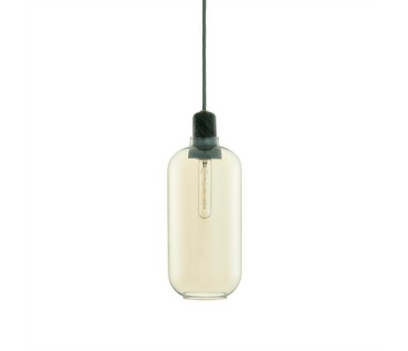 Normann Copenhagen Deckenlampe Amp in grün mit gold aus Marmor Ø11,2x26cm