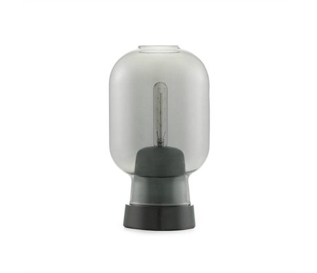 Normann Copenhagen Hængende lampe Amp sort glas marmor Ø14x26,5cm