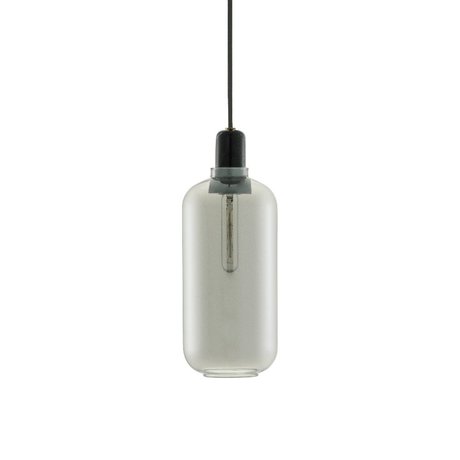 Normann Copenhagen Hængende lampe Amp sort glas marmor Ø11,2x26cm