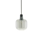 Normann Copenhagen Hængende lampe Amp sort glas marmor Ø14x17cm
