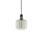 Normann Copenhagen Lampada a sospensione in vetro nero Amp marmo Ø14x17cm