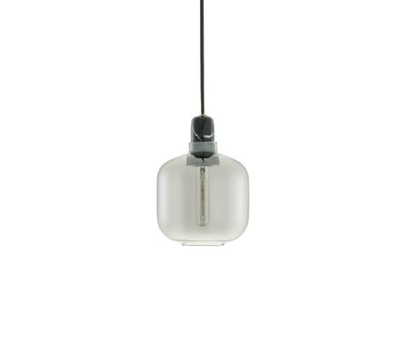 Normann Copenhagen Deckenlampe Amp schwarz aus Glas mit Marmorfassung Ø14x17cm