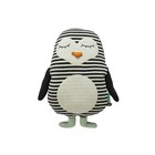 OYOY Pingüino blanco 31x41cm algodón negro