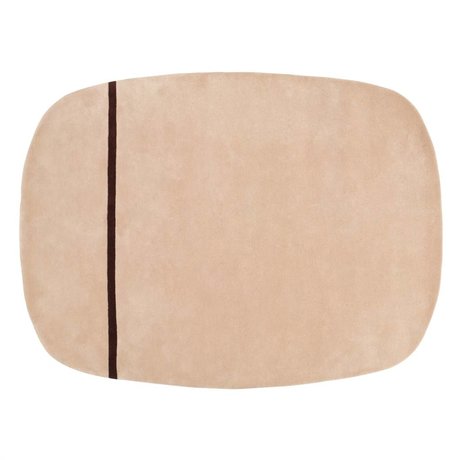 Normann Copenhagen Wollteppich Oona rosa 175x140cm