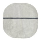 Normann Copenhagen Oona alfombra de lana gris 140x140cm