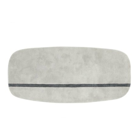 Normann Copenhagen Tapis Oona laine grise 90x200cm