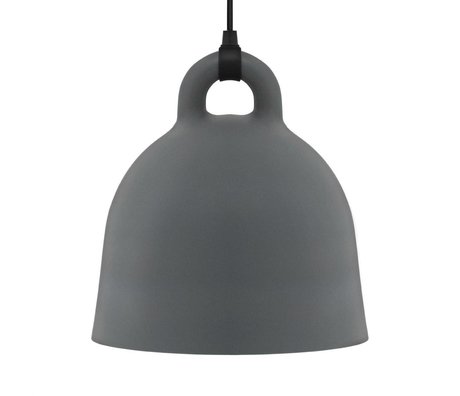 Normann Copenhagen Lámpara colgante campana de aluminio gris L Ø55x57cm