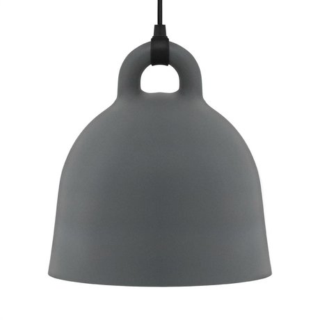 Normann Copenhagen Hängelampe Bell grau Aluminium L Ø55x57cm