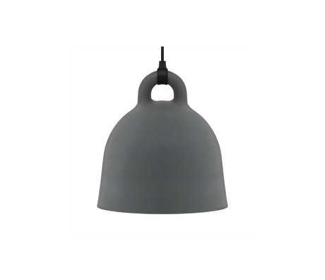 Normann Copenhagen Lámpara colgante de Bell gris aluminio XS Ø22x23cm