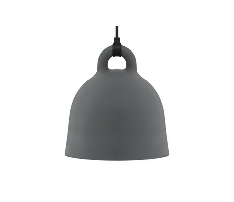 Normann Copenhagen Lámpara colgante de Bell gris aluminio S Ø35x37cm