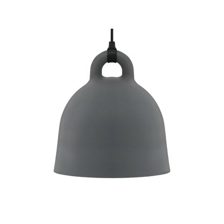 Normann Copenhagen Lámpara colgante de Bell gris aluminio S Ø35x37cm