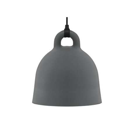 Normann Copenhagen Lámpara colgante de Bell gris aluminio S Ø35x37cm